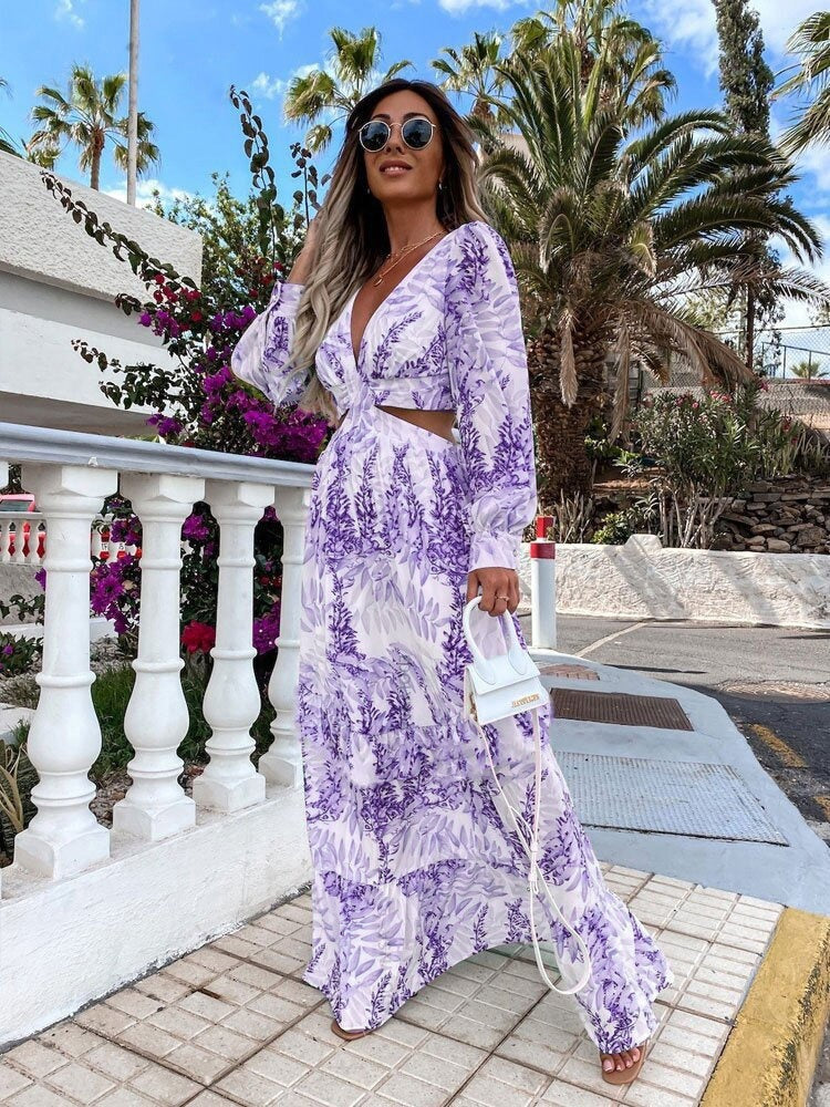 Elegante scollo a V con fondo cavo da donna